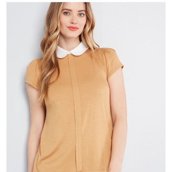 Modcloth Tops - ModCloth perfected polish top in Dijon